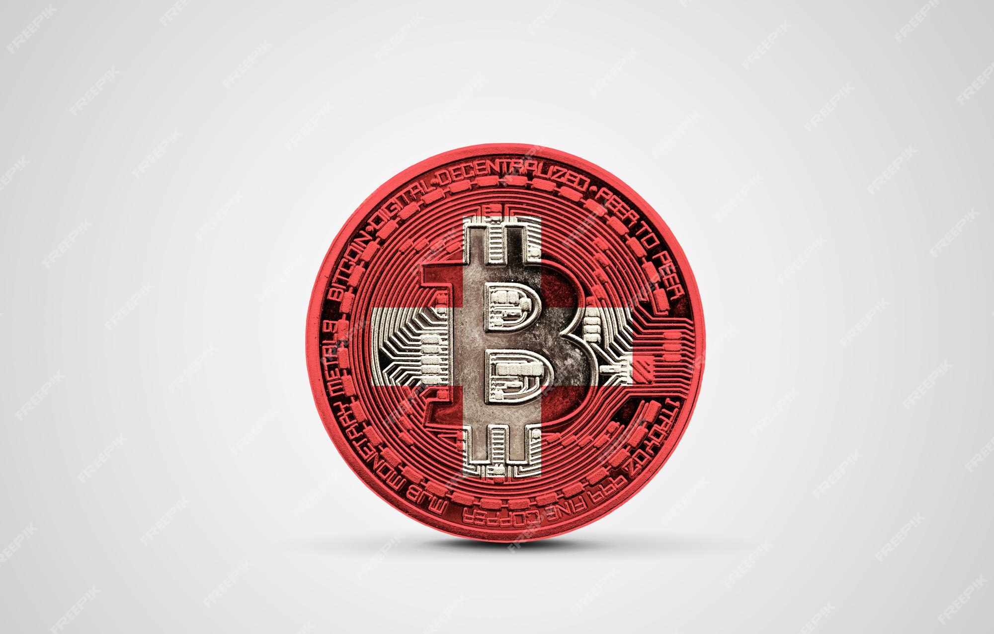 Bitcoin with Swiss Flag